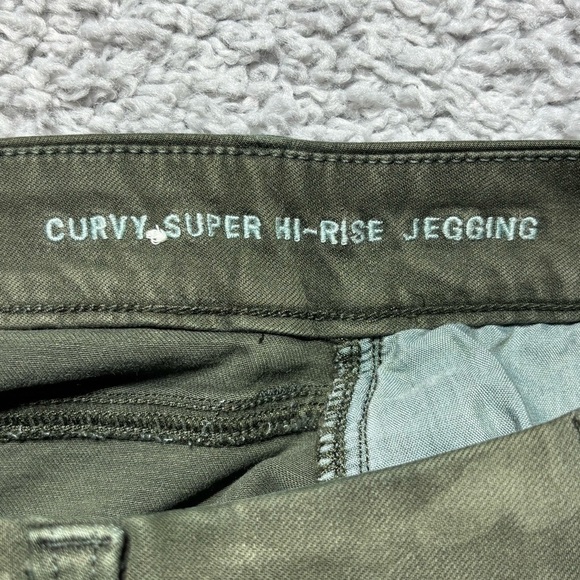 American Eagle Jeans Womens 4 Short Camo Curvy High Jegging Stretch Camouflage - Picture 3 of 6